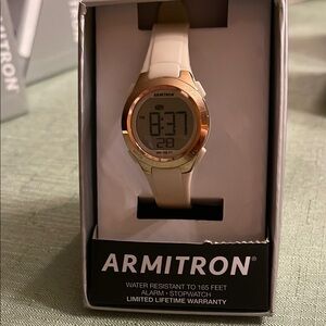 Armitron Gold and Cream Digital Watch